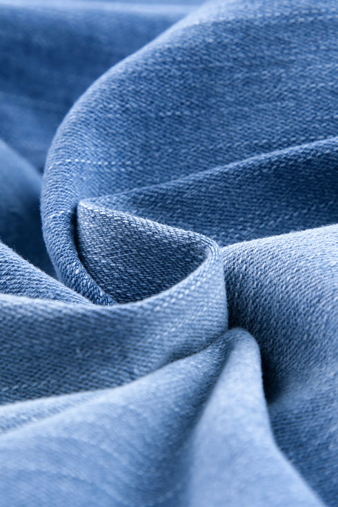 Pocketed Distressed Denim Jean